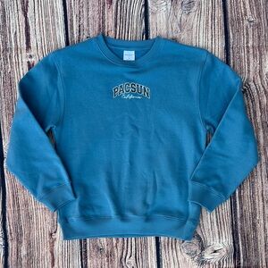 PacSun Teal Crewneck kids Sweatershirt